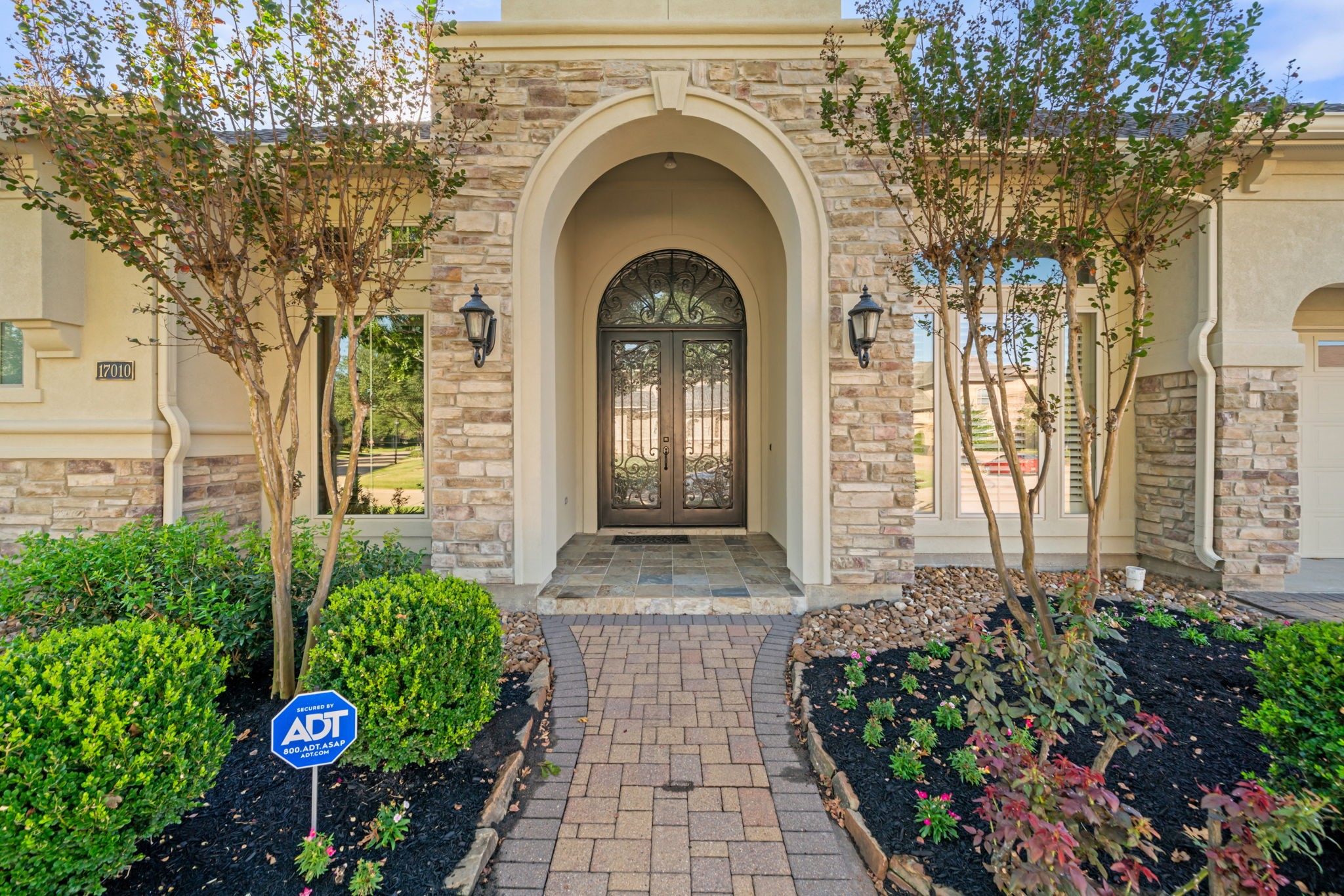 17010 Lapeer Court Spring, TX 77379 - Photo 2 of 36 a front view of a house with a garden