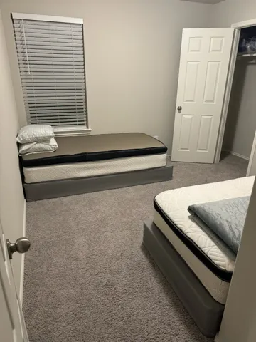 a room with furniture