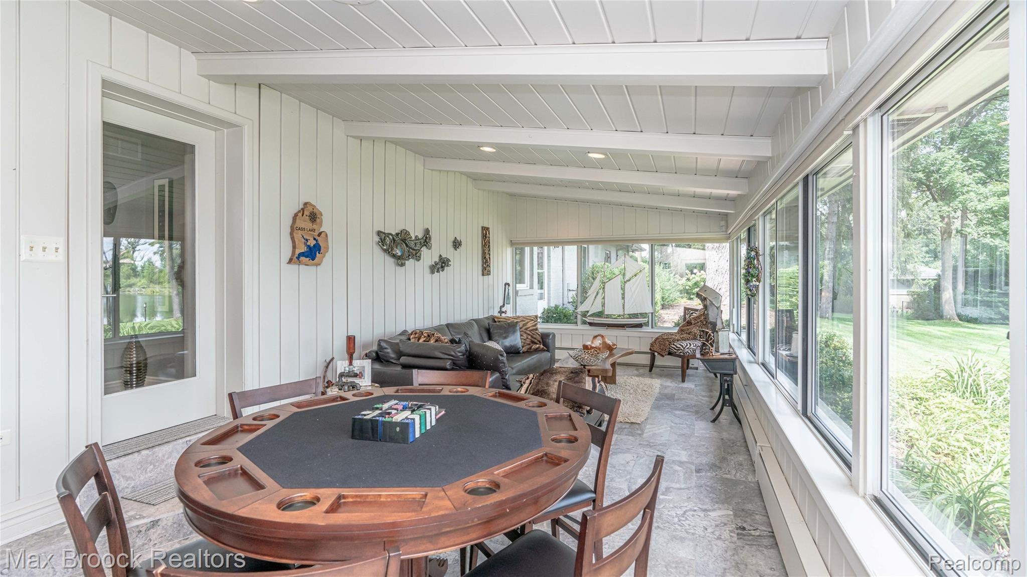 4431 Dow Ridge Road West Bloomfield, MI 48324 - Photo 35 of 52 Heated Lakeside Porch