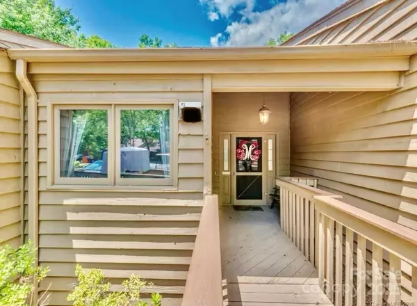 a view of a entryway door front of house