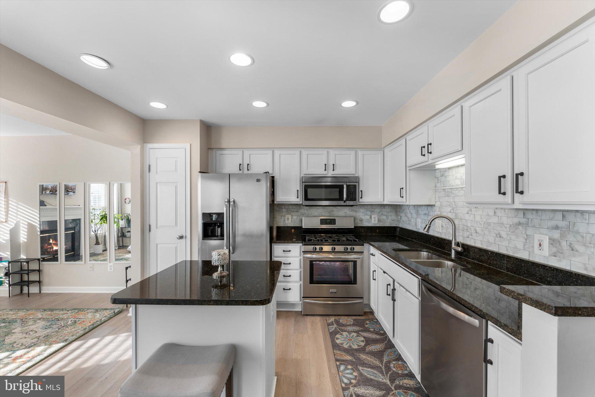 163 Shirley Square Southeast Leesburg, VA 20175 - Photo 11 of 45 a kitchen with stainless steel appliances granite countertop a sink and stove