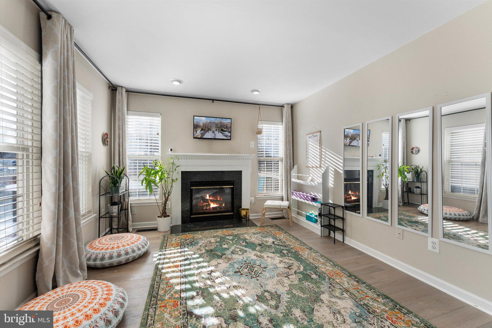 163 Shirley Square Southeast Leesburg, VA 20175 - Photo 15 of 45 a living room with furniture and a fireplace