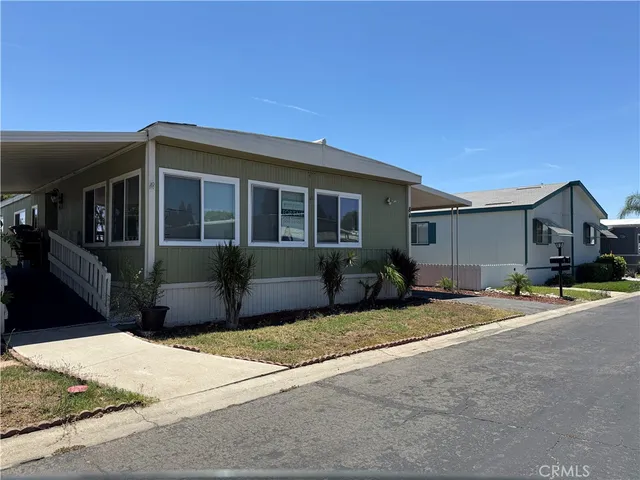 a view of a house with a patio