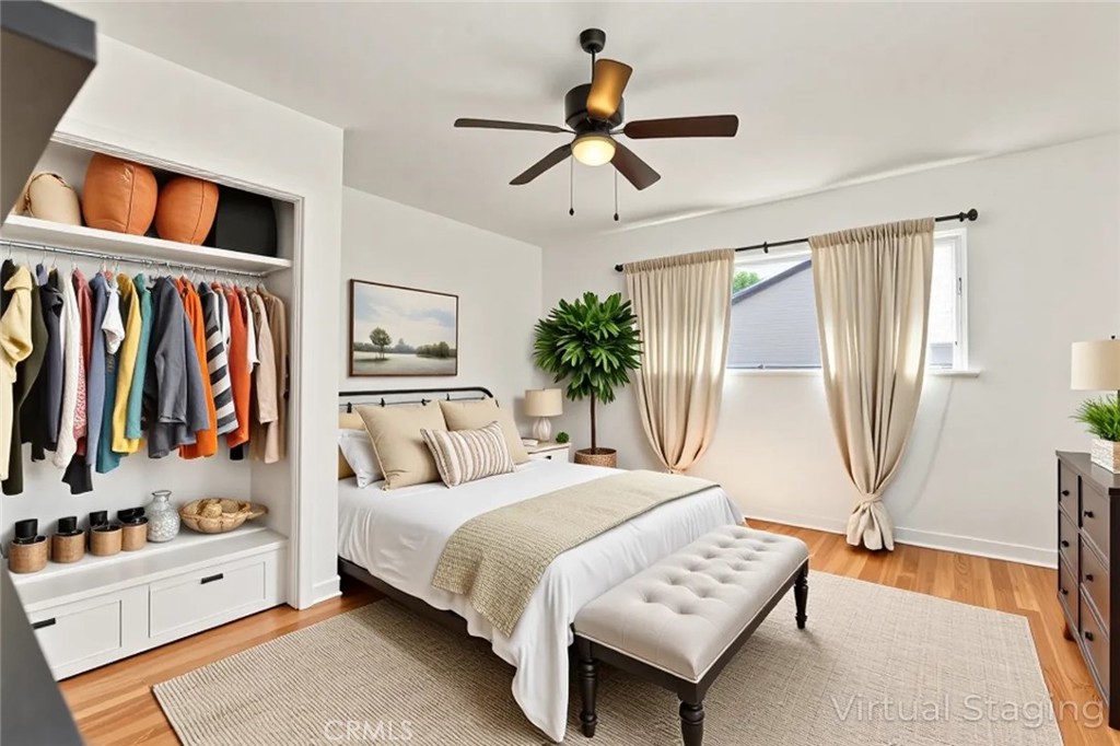 641 East 19th Street Merced, CA 95340 - Photo 17 of 34 main bedroom with virtual staging