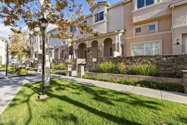 a view of a street with houses