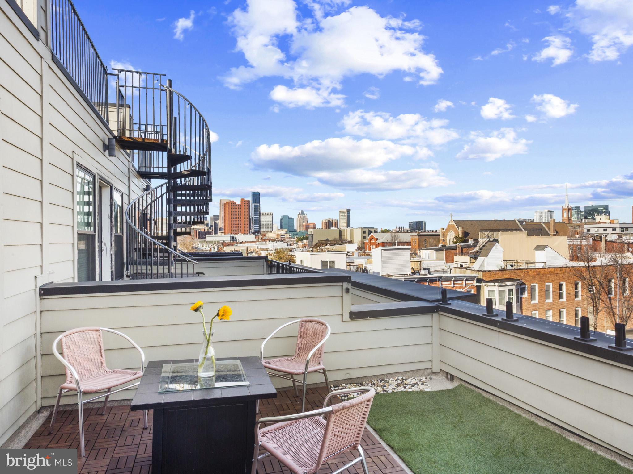 1404 Olive Street Baltimore, MD 21230 - Photo 33 of 38 a view of swimming pool with outdoor seating and city view