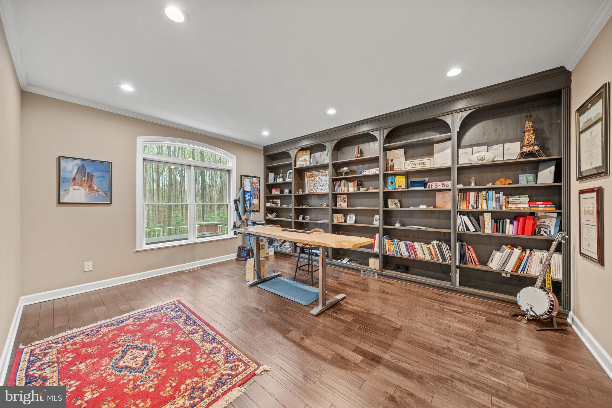 642 Springvale Road Great Falls, VA 22066 - Photo 16 of 50 a living room with a couch and a bookshelf
