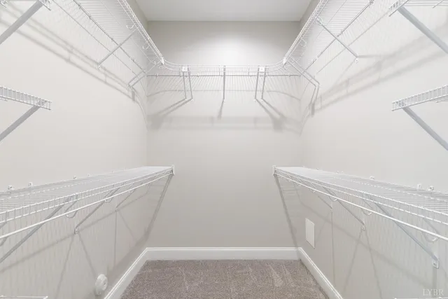 a view of small space with empty racks