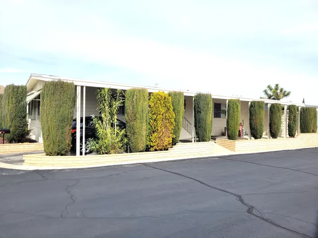 a view of swimming pool in front of building