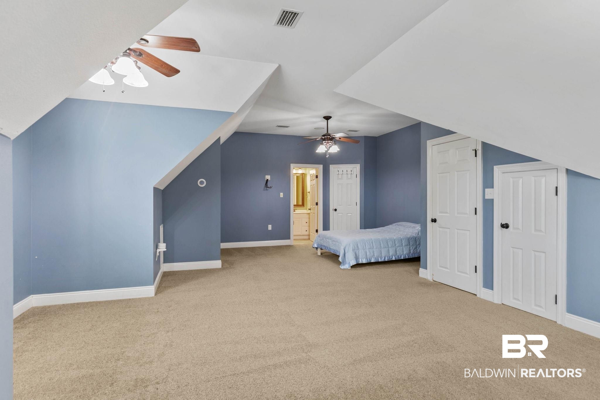 3668 Claridge Road North Mobile, AL 36608 - Photo 70 of 100 Unfurnished bedroom featuring light carpet and ceiling fan
