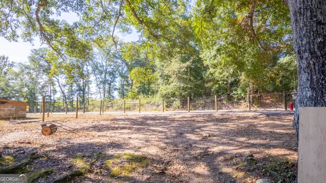 a view of outdoor space and trees