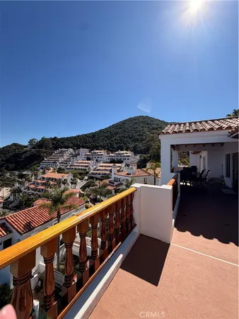 a view of city from balcony