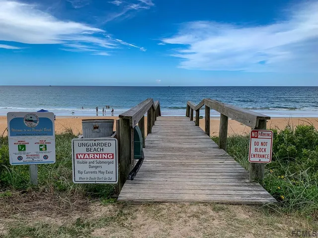 a view of an ocean beach