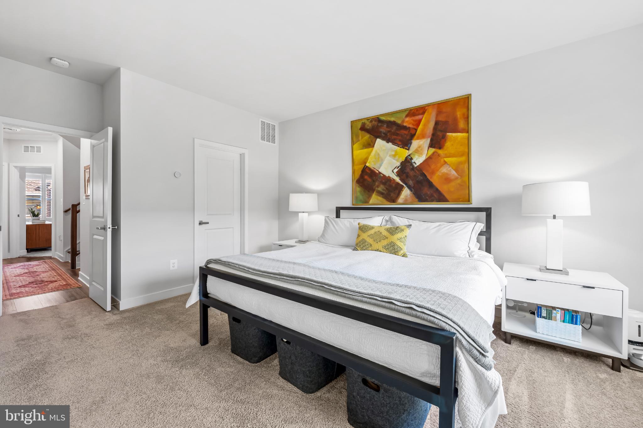 1526 Lowman Street Baltimore, MD 21230 - Photo 23 of 40 Serene bedroom with modern art accents.