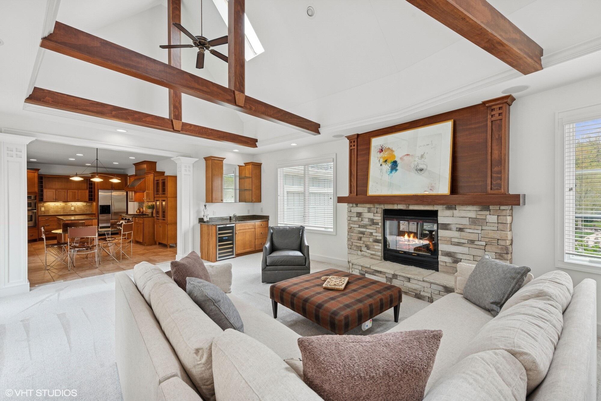 2252 Marrell Hill Road Valparaiso, IN 46385 - Photo 15 of 49 a living room with furniture and a fireplace