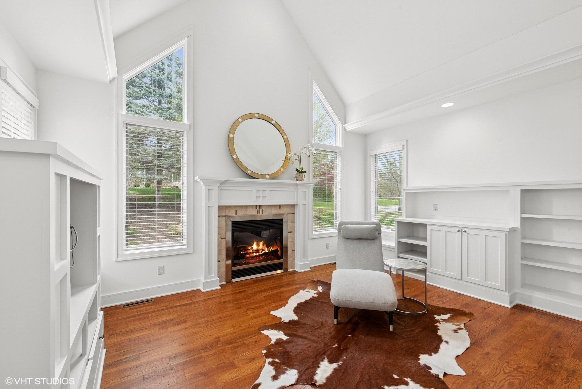 2252 Marrell Hill Road Valparaiso, IN 46385 - Photo 19 of 49 a living room with furniture and a fireplace