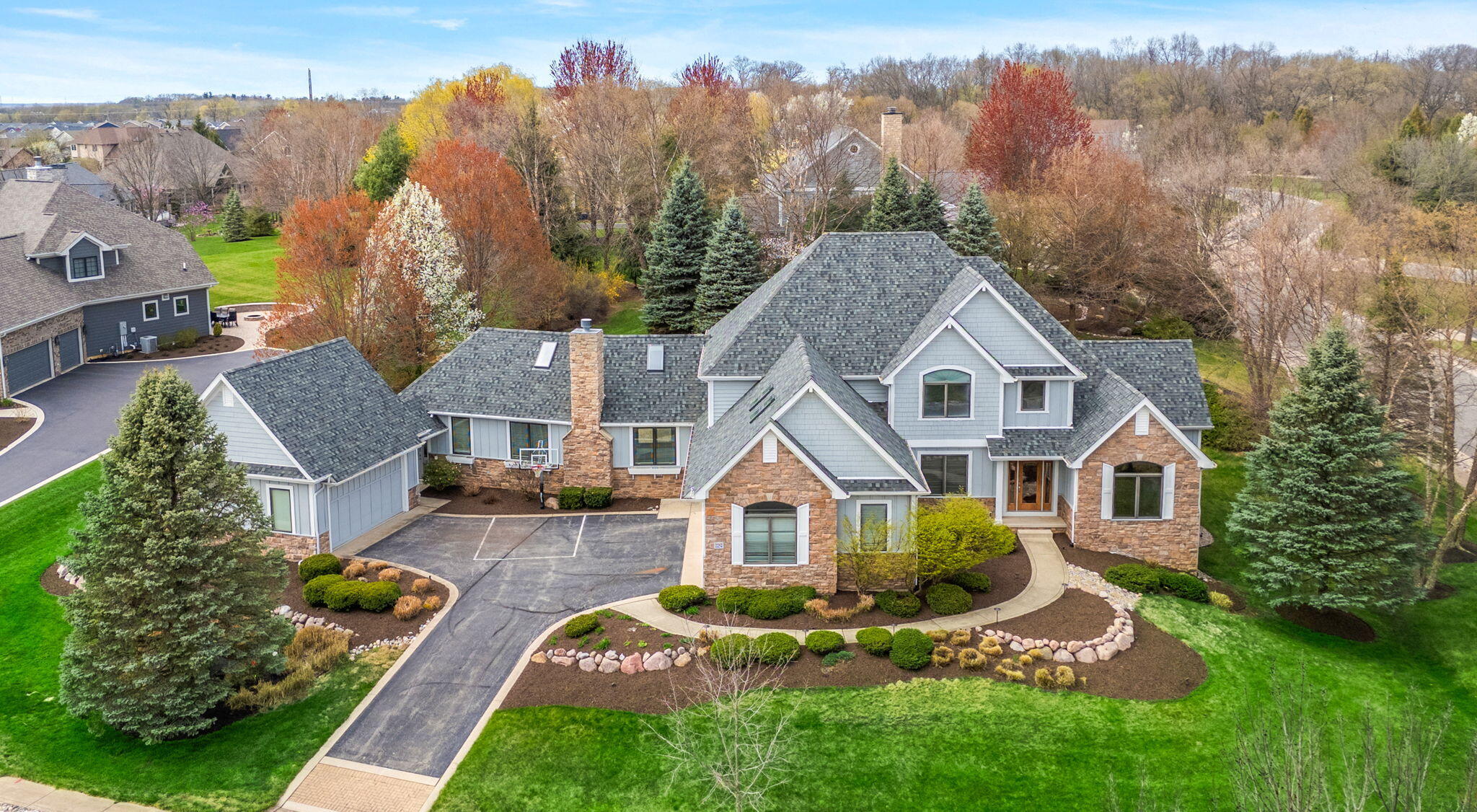 2252 Marrell Hill Road Valparaiso, IN 46385 - Photo 48 of 49 an aerial view of a house