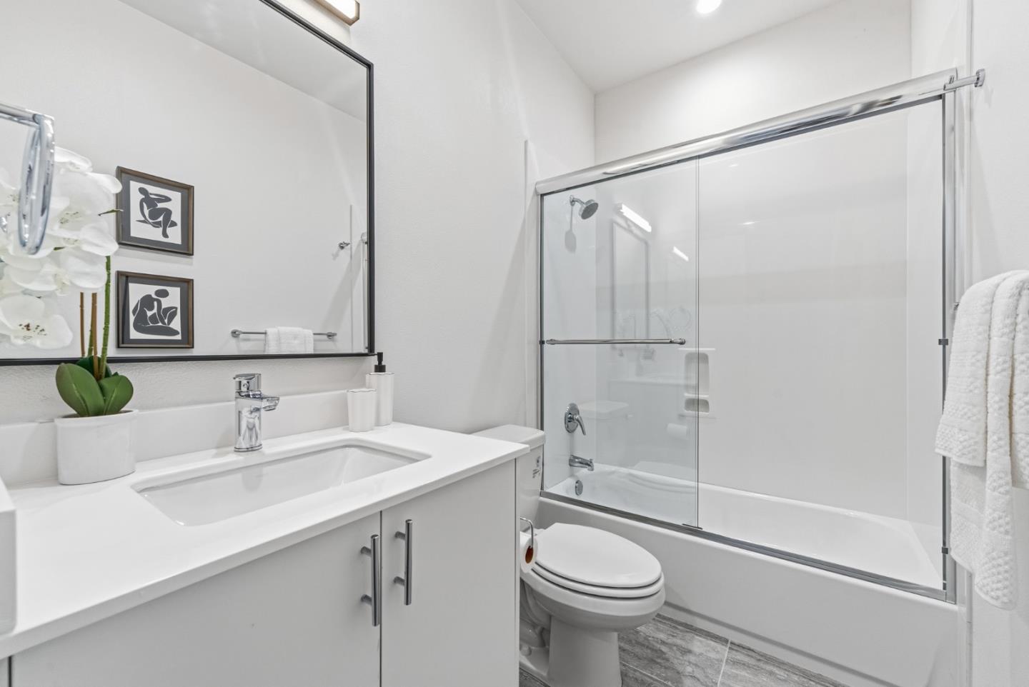 139 Flynn Avenue Mountain View, CA 94043 - Photo 25 of 34 a bathroom with a sink toilet and shower