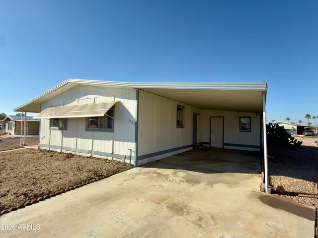 a front view of a house