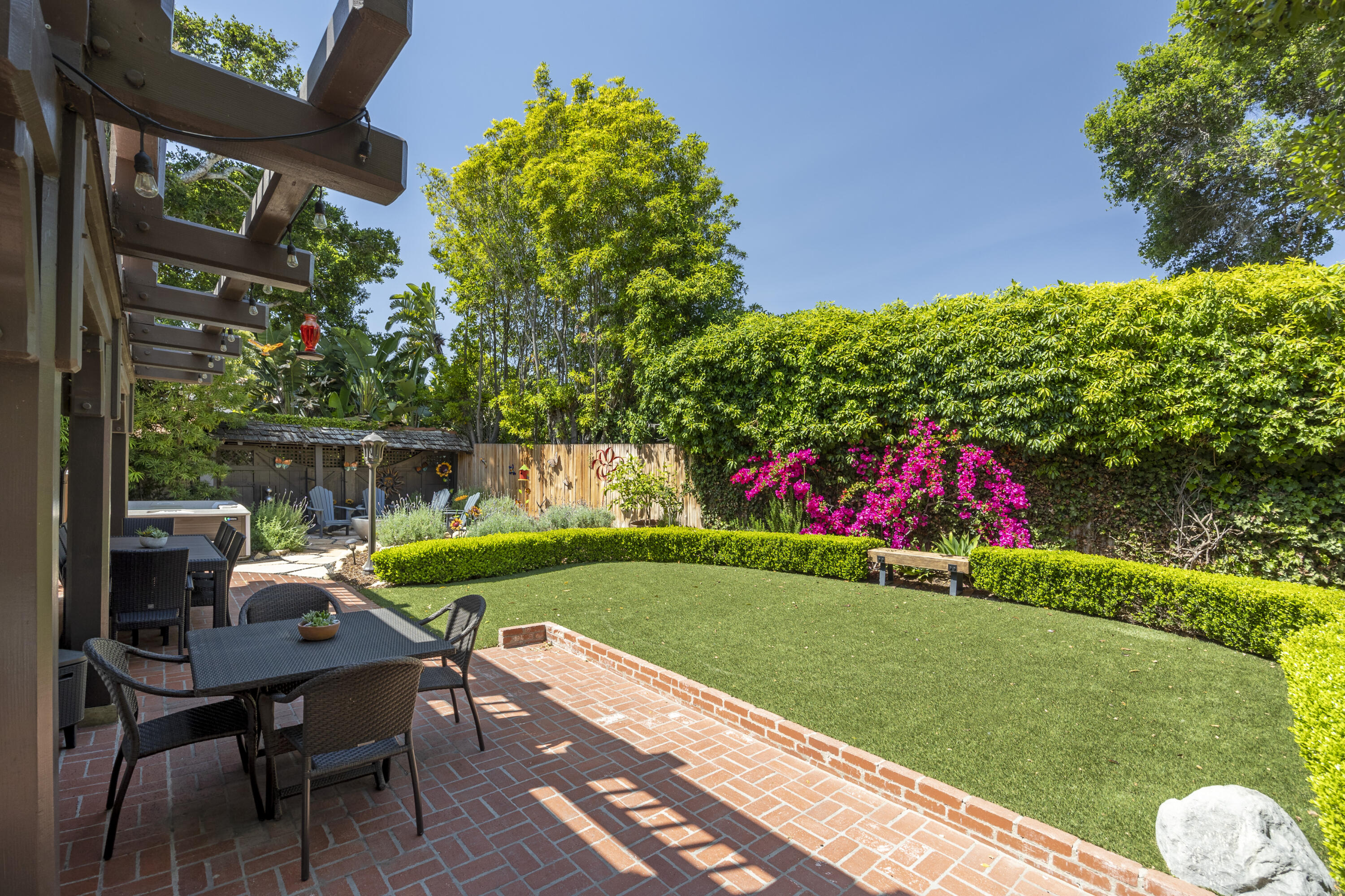 1284 Spring Road Montecito, CA 93108 - Photo 15 of 21 Back Patio & Lawn