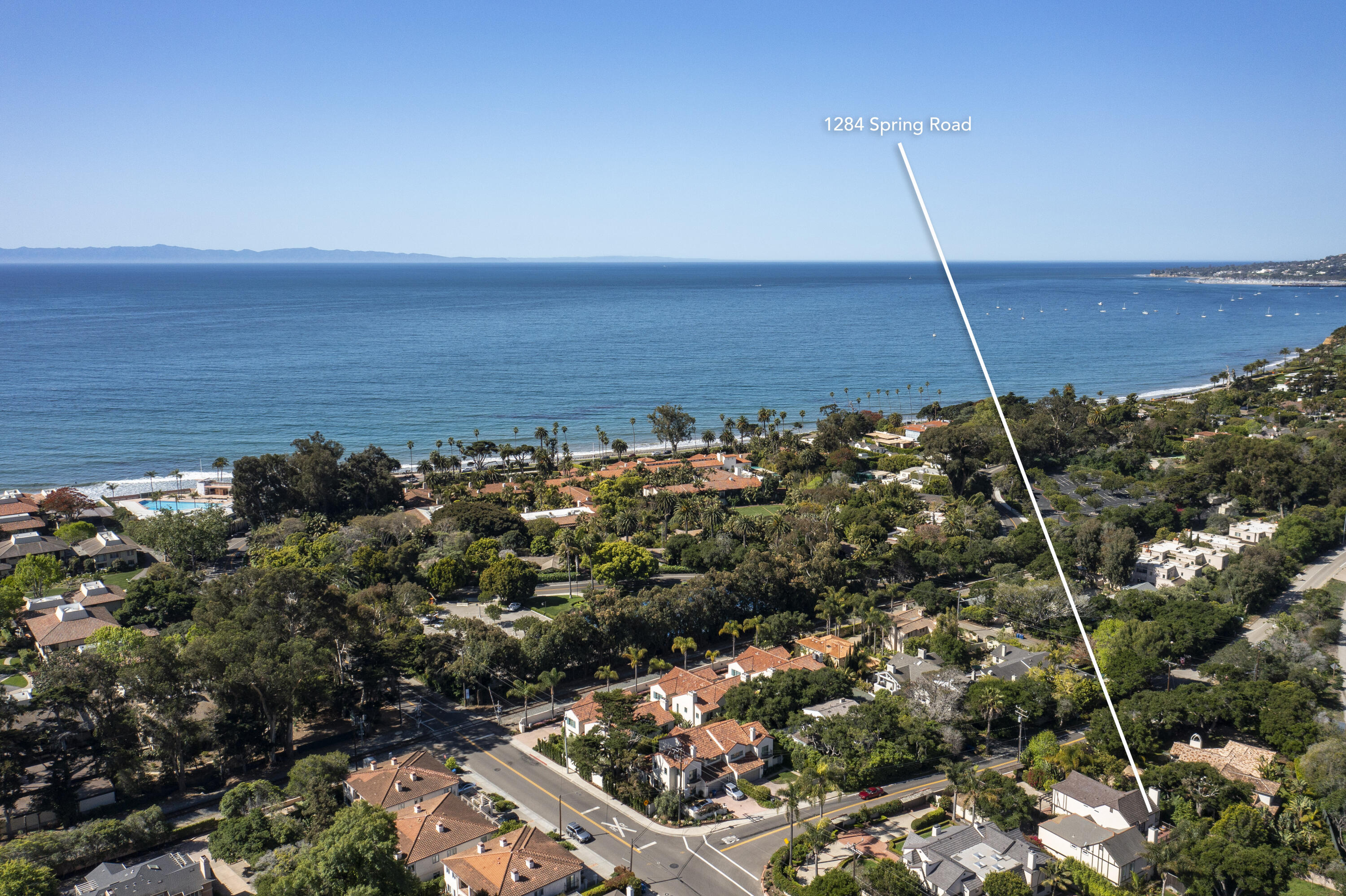 1284 Spring Road Montecito, CA 93108 - Photo 20 of 21 Aerial Footage