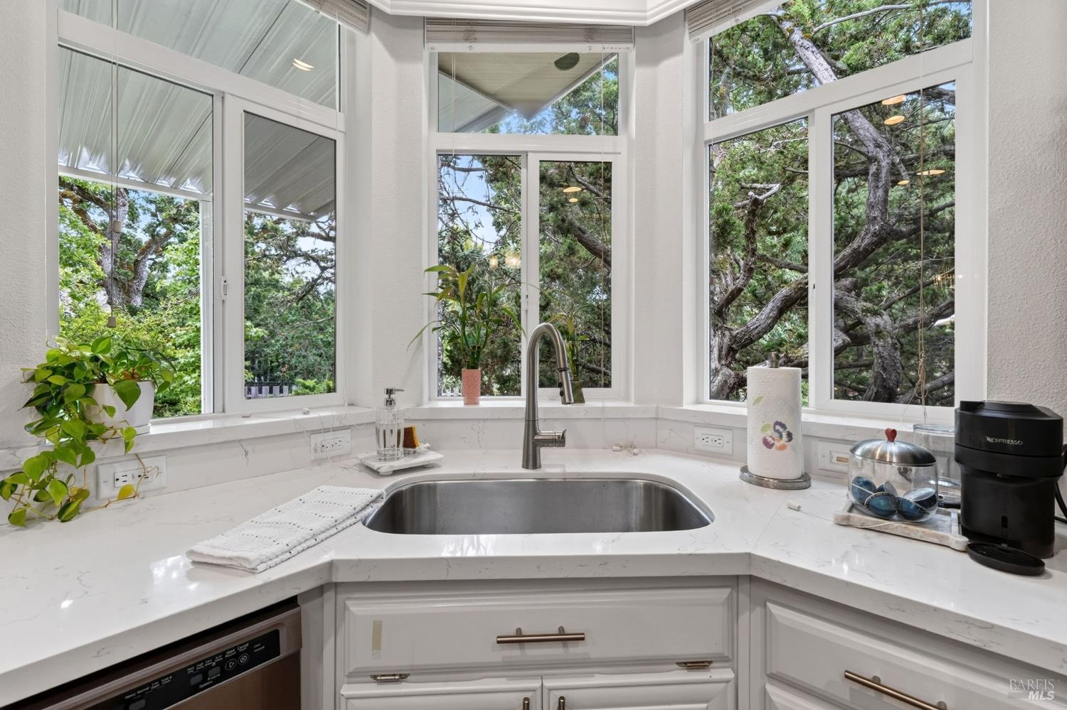 32 Springhill Court Santa Rosa, CA 95409 - Photo 12 of 46 Kitchen window that looks out to the beauty of nature