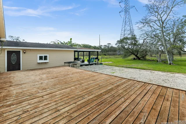 a house with view of a big yard