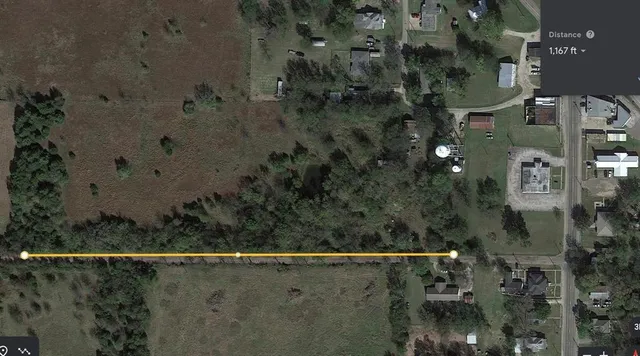 an aerial view of a houses