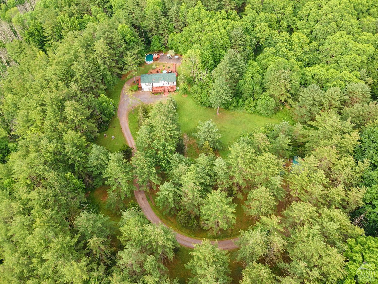 188 Taibbi Road Gilboa, NY 12076 - Photo 44 of 54 a backyard of a house with a yard and large tree