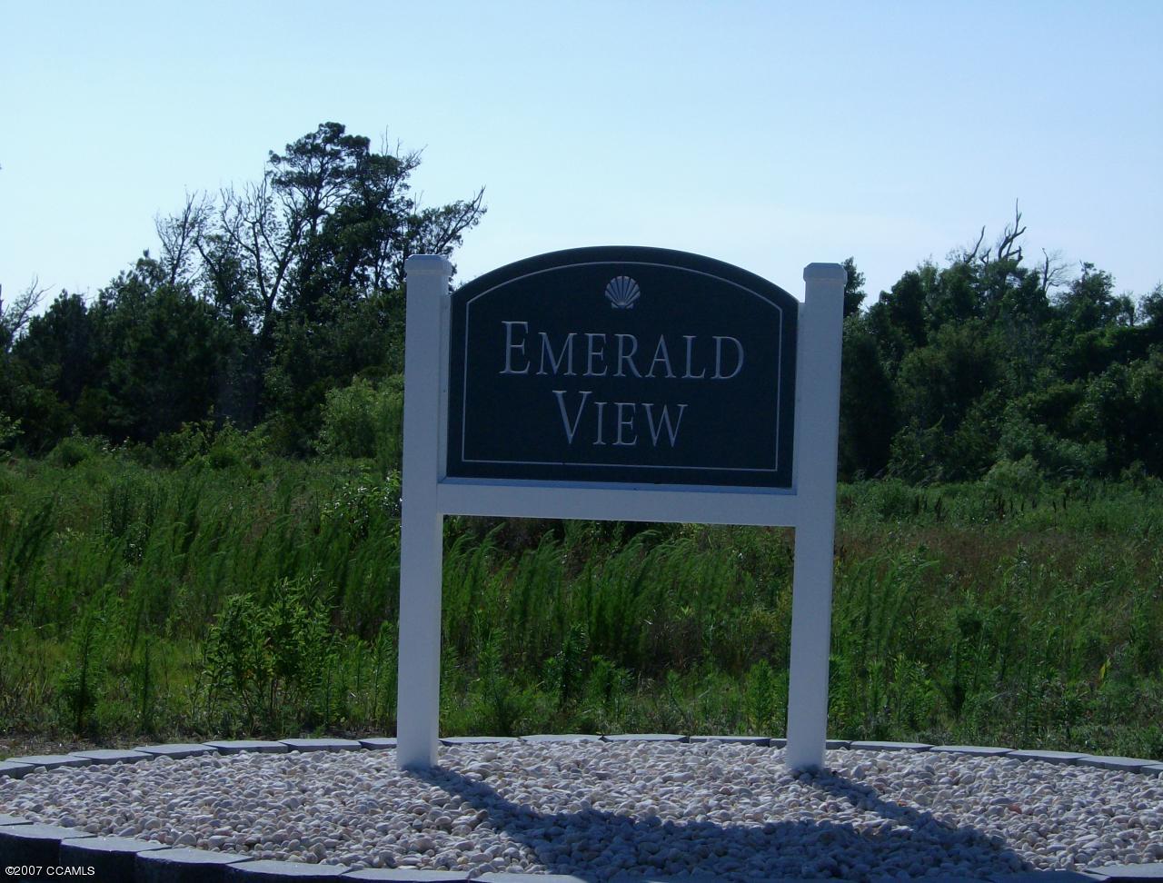 282 Live Oak Road Newport, NC 28570 - Photo 3 of 6 Emerald View subdivision sign