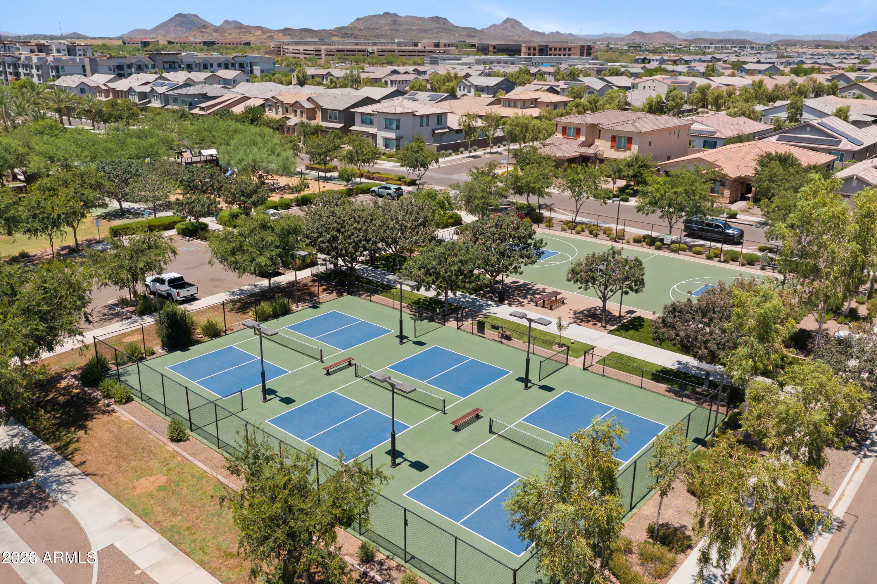 1989 West Hide Trail Phoenix, AZ 85085 - Photo 41 of 41 an aerial view of residential houses with outdoor space