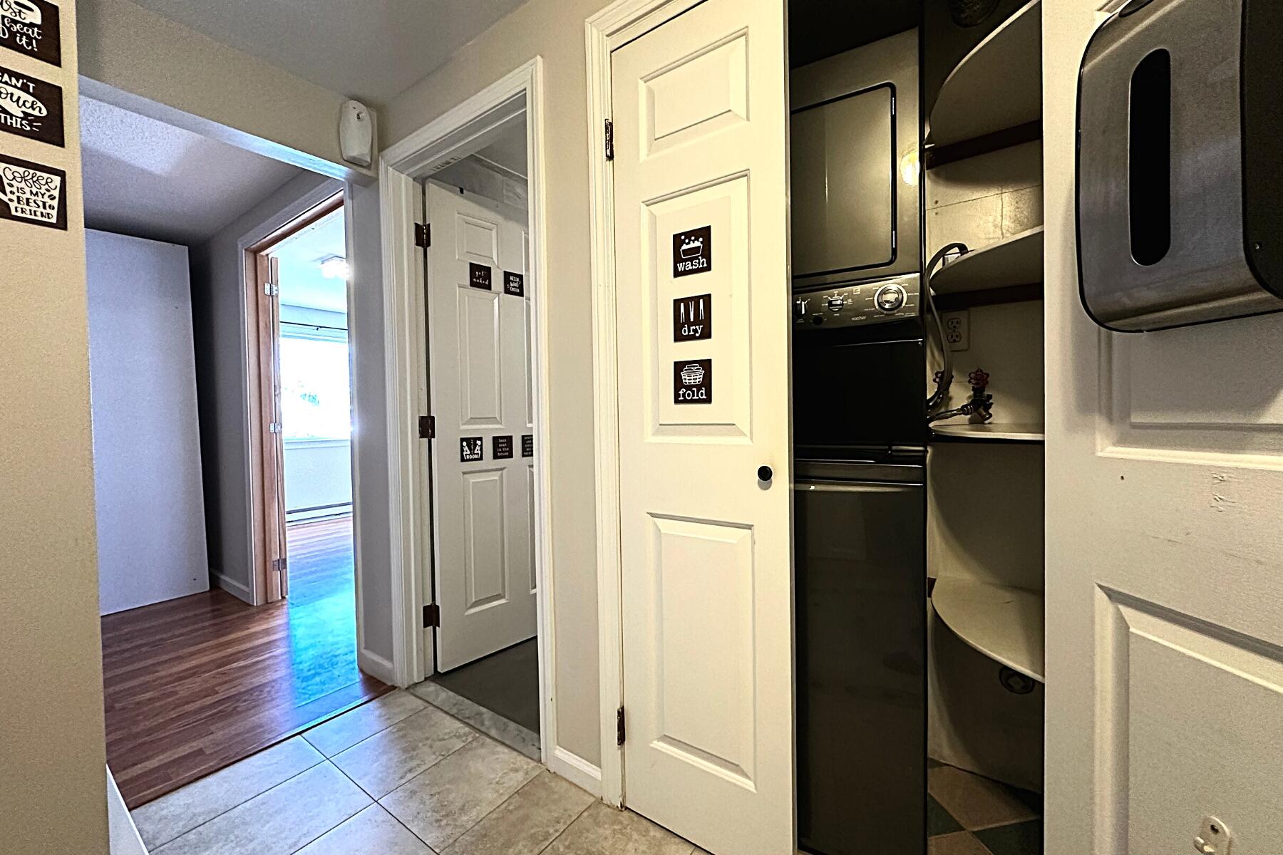 70 North Street, Unit E Hyannis, MA 02601 - Photo 9 of 29 a view of hallway with cabinets