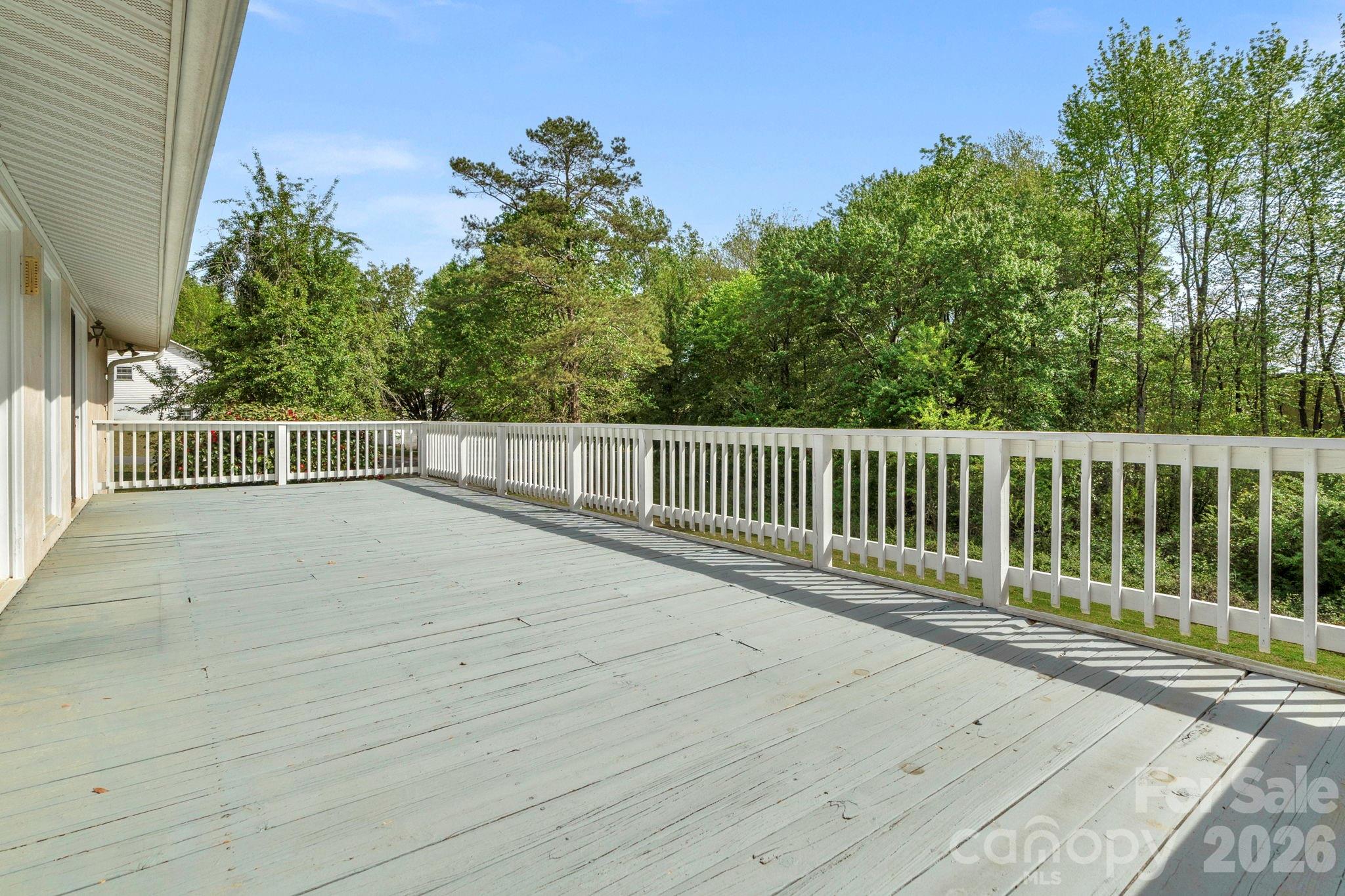 15015 Pawnee Trail Matthews, NC 28104 - Photo 35 of 39 a view of a wooden deck