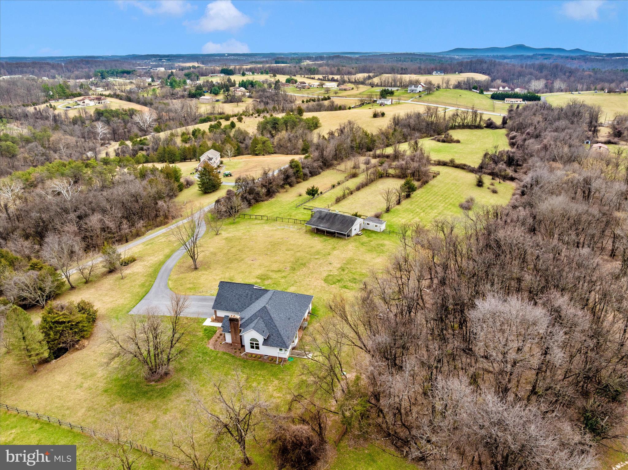 8708 Reichs Ford Road Frederick, MD 21704 - Photo 56 of 88 Aerial House, Barn & Paddocks