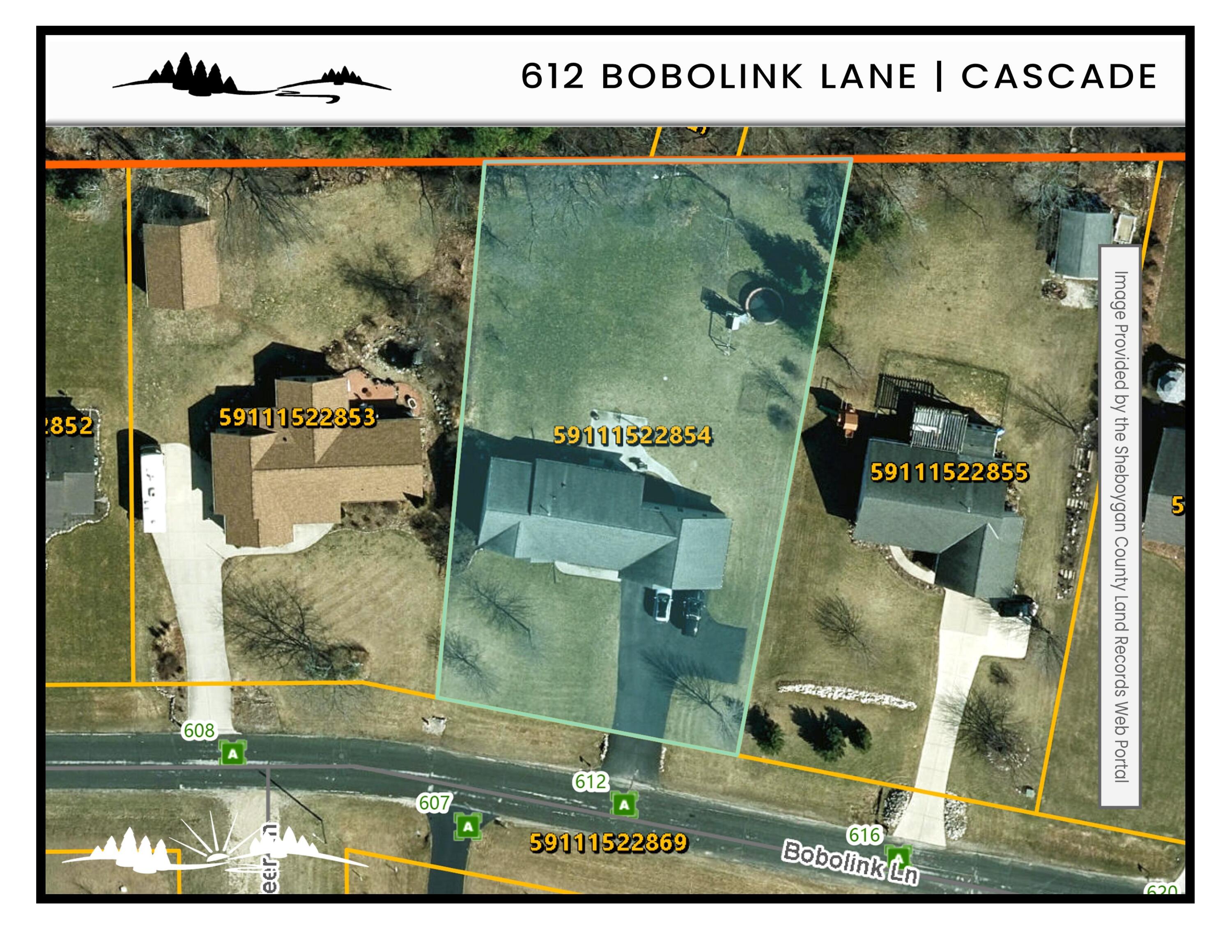 612 Bobolink Lane Cascade, WI 53011 - Photo 65 of 65 Parcel Map