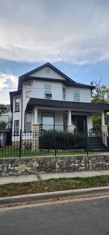 a front view of a house