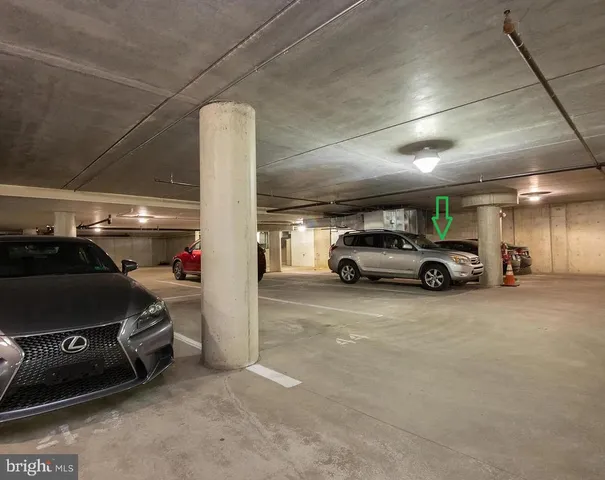 a car parked in parking space