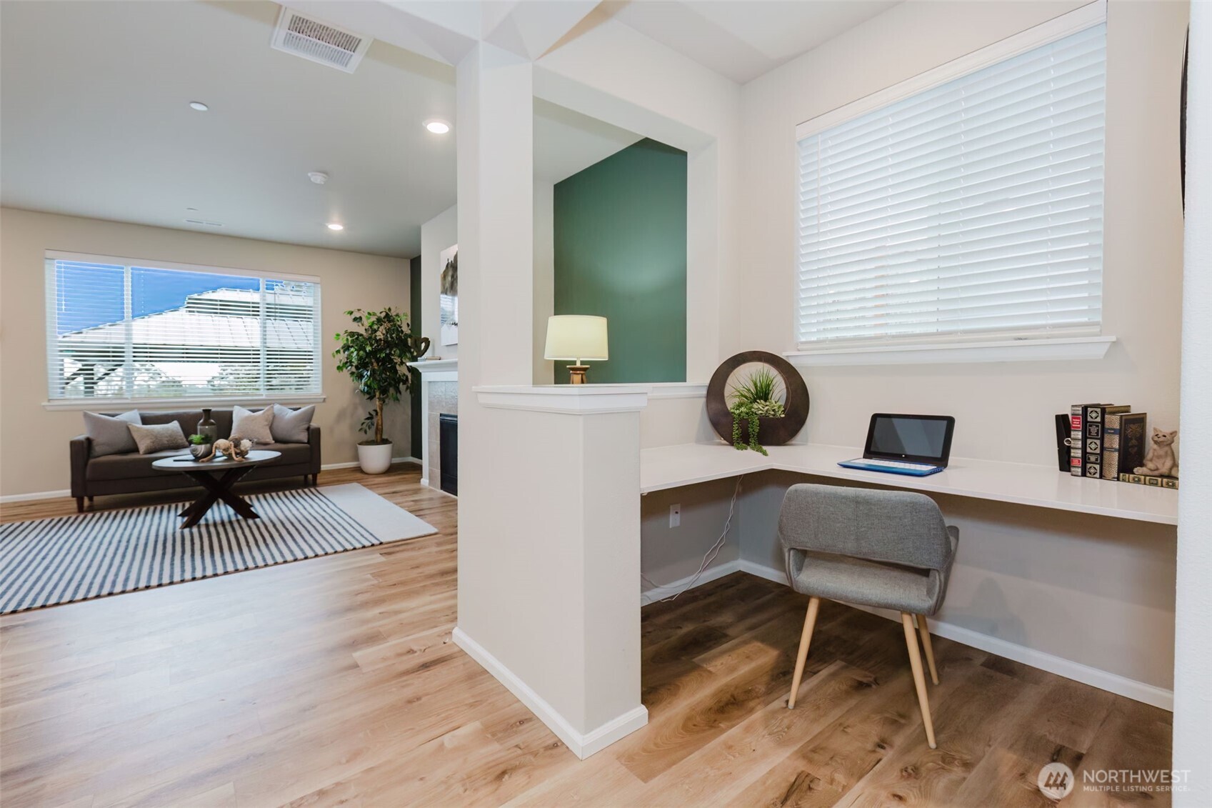 916 Baker Heights Loop Bremerton, WA 98312 - Photo 6 of 40 a living room with furniture and wooden floor