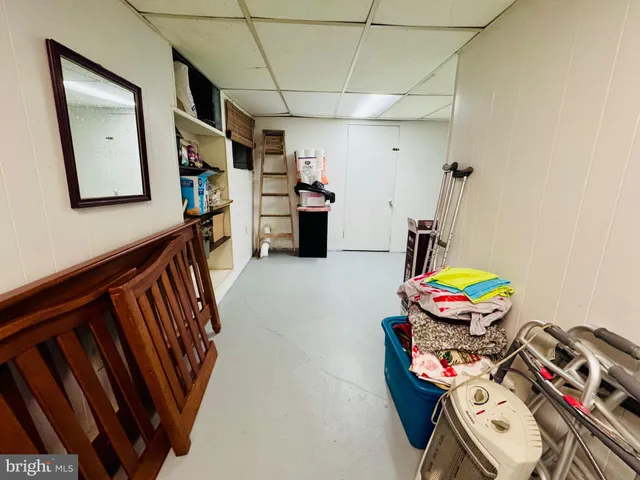 a view of a storage & utility room