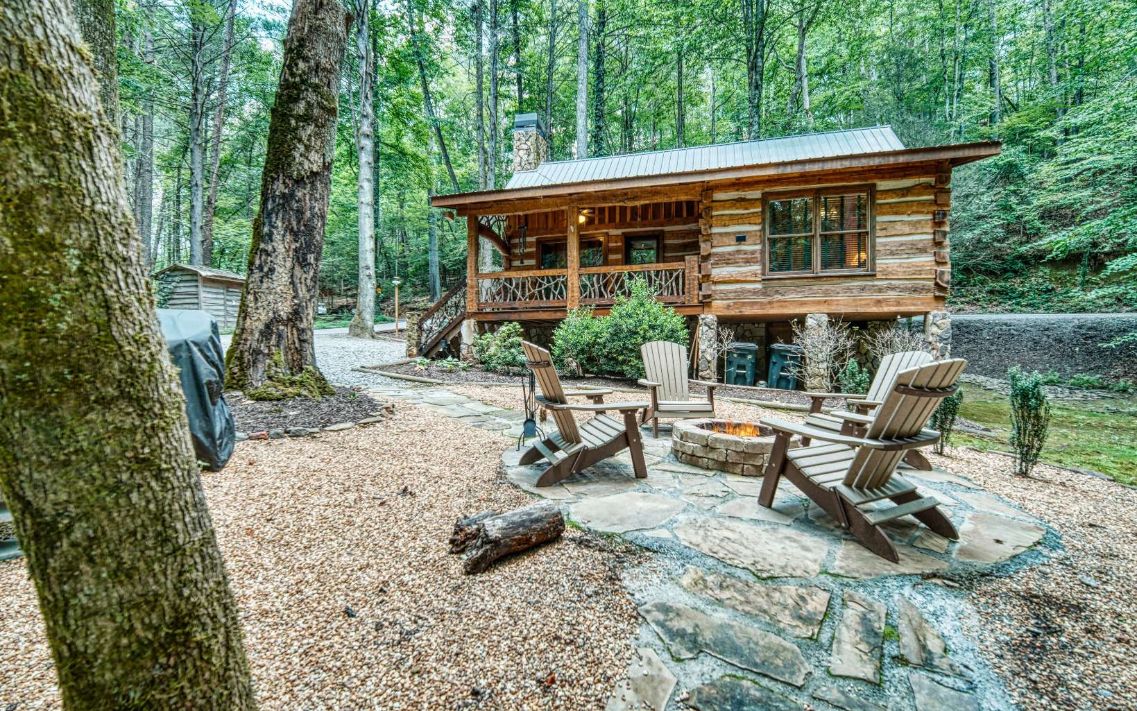 889 Joann Sisson Road Blue Ridge, GA 30513 - Photo 12 of 41 a view of backyard with a patio and outdoor seating