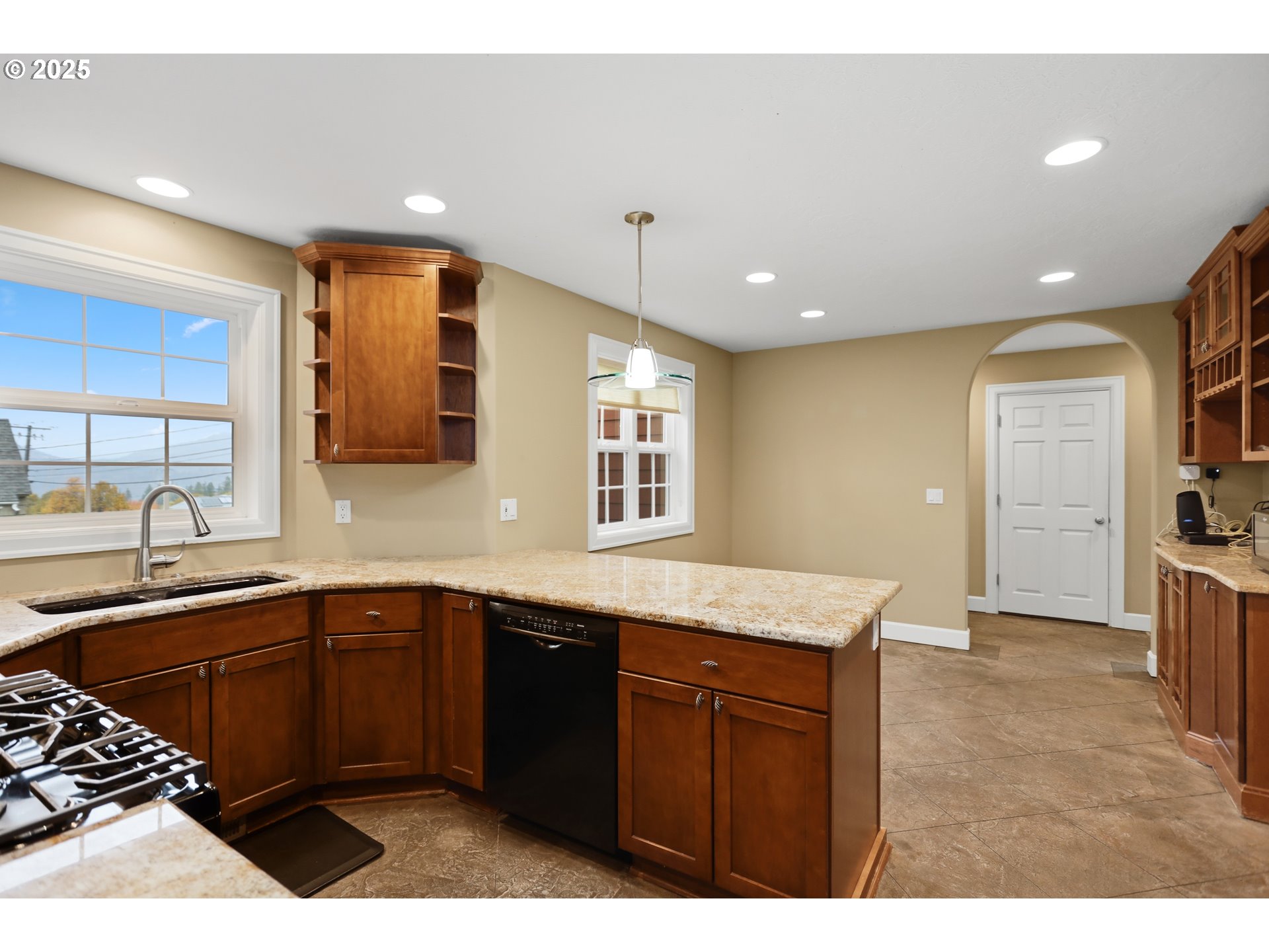 602 Frankton Road Hood River, OR 97031 - Photo 13 of 47 a kitchen with a sink a counter space and cabinets