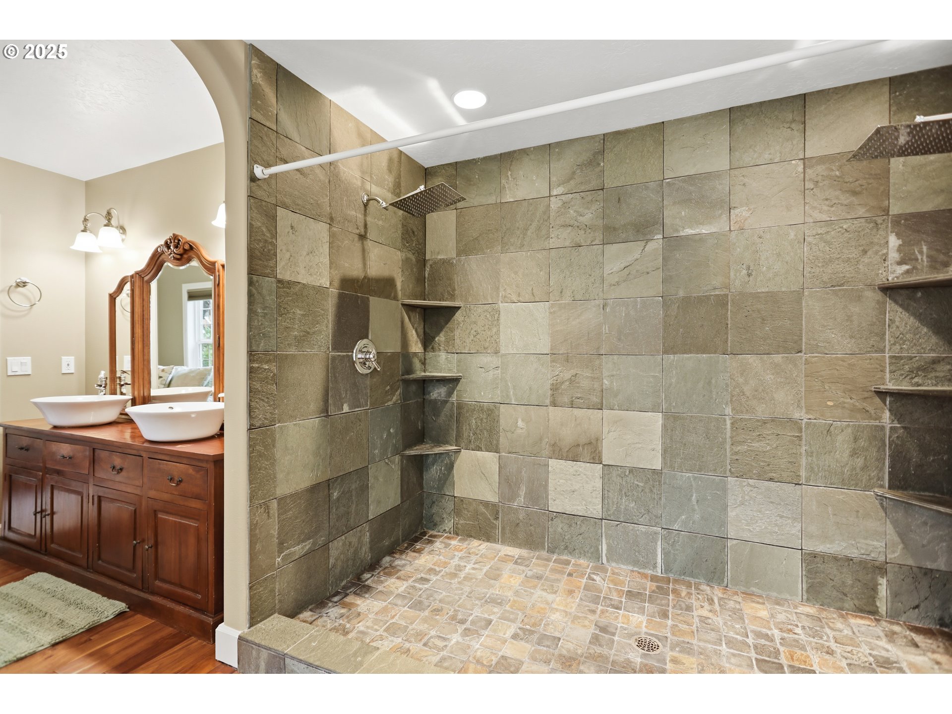 602 Frankton Road Hood River, OR 97031 - Photo 37 of 47 a bathroom with a sink and a mirror