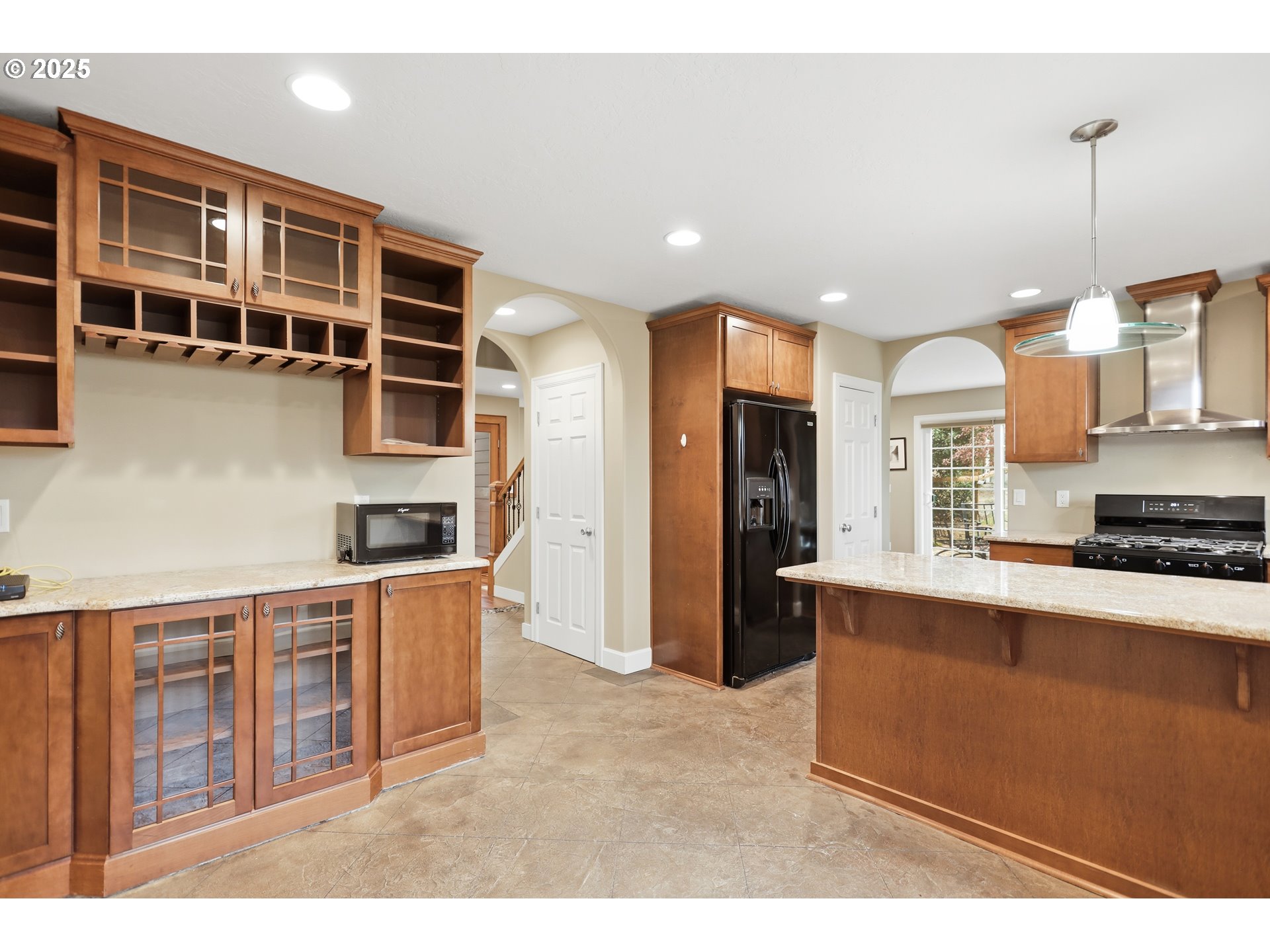 602 Frankton Road Hood River, OR 97031 - Photo 9 of 47 a kitchen with stainless steel appliances granite countertop a stove and a refrigerator