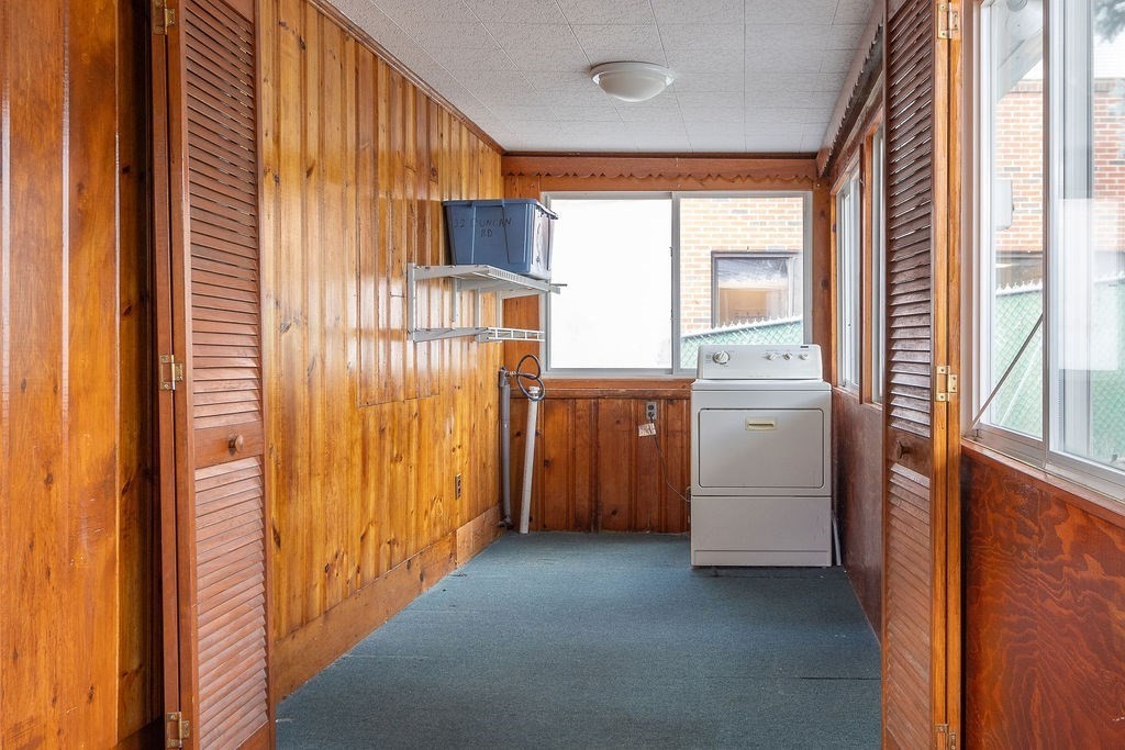 32 Duncan Road Everett, MA 02149 - Photo 15 of 30 a view of hallway with washer and dryer