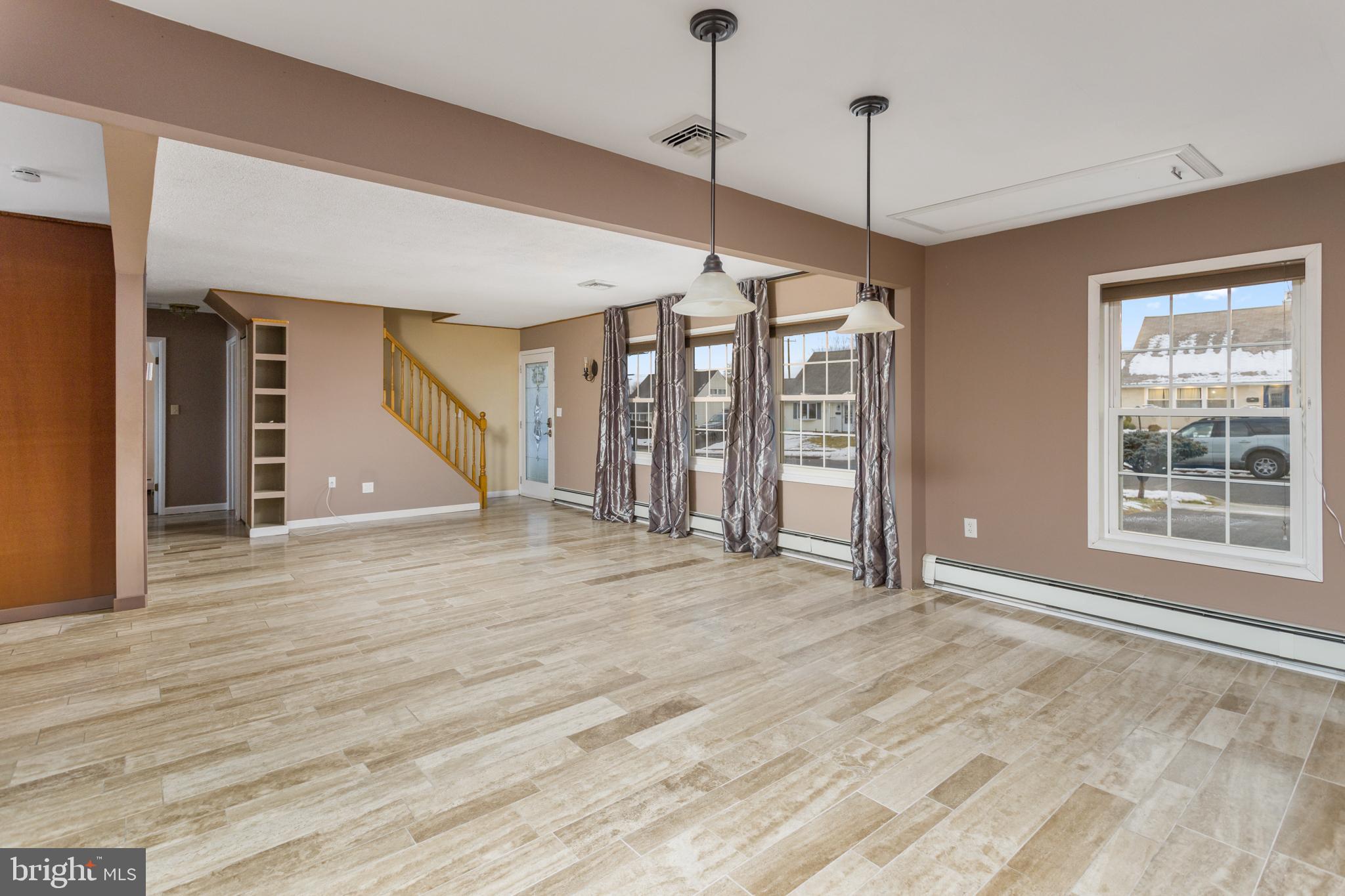 90 Cobalt Ridge Drive East, Unit E Levittown, PA 19057 - Photo 26 of 27 Living Room/Dining Room Open Floor Plan