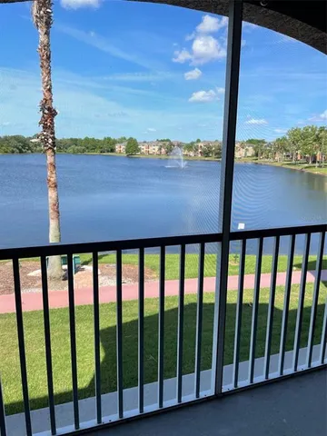 a view of a city from a balcony
