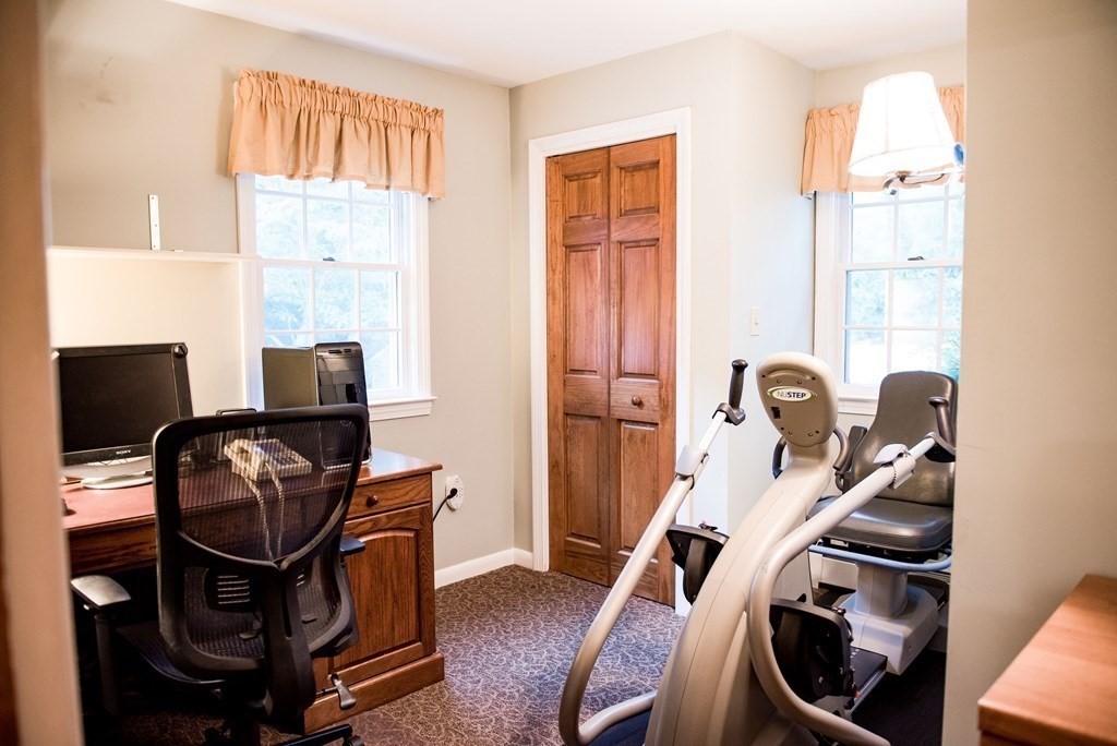 39 George Brown Street Billerica, MA 01821 - Photo 16 of 29 a view of workspace with wooden floor windows
