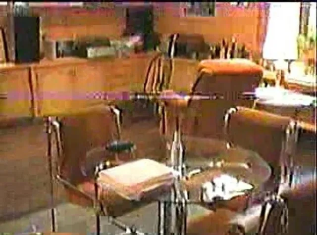 a view of a large window with an outdoor space