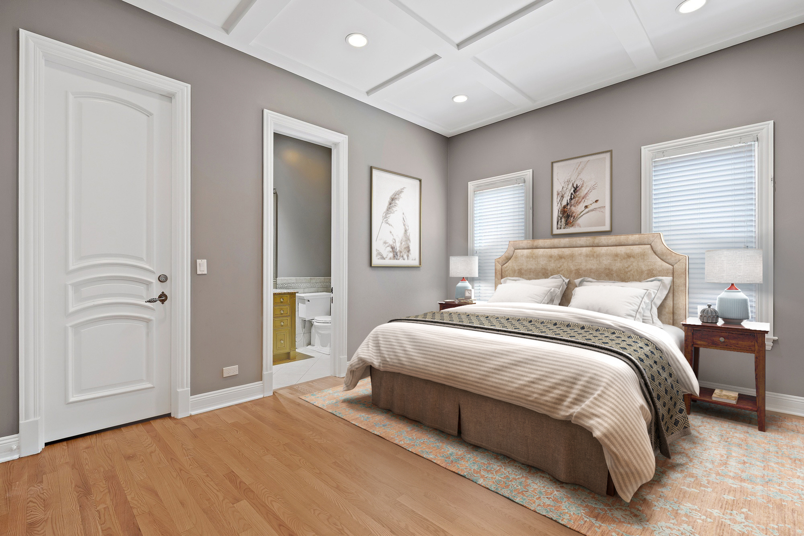 3151 Keystone Road Northbrook, IL 60062 - Photo 14 of 48 a bedroom with a large bed and a window