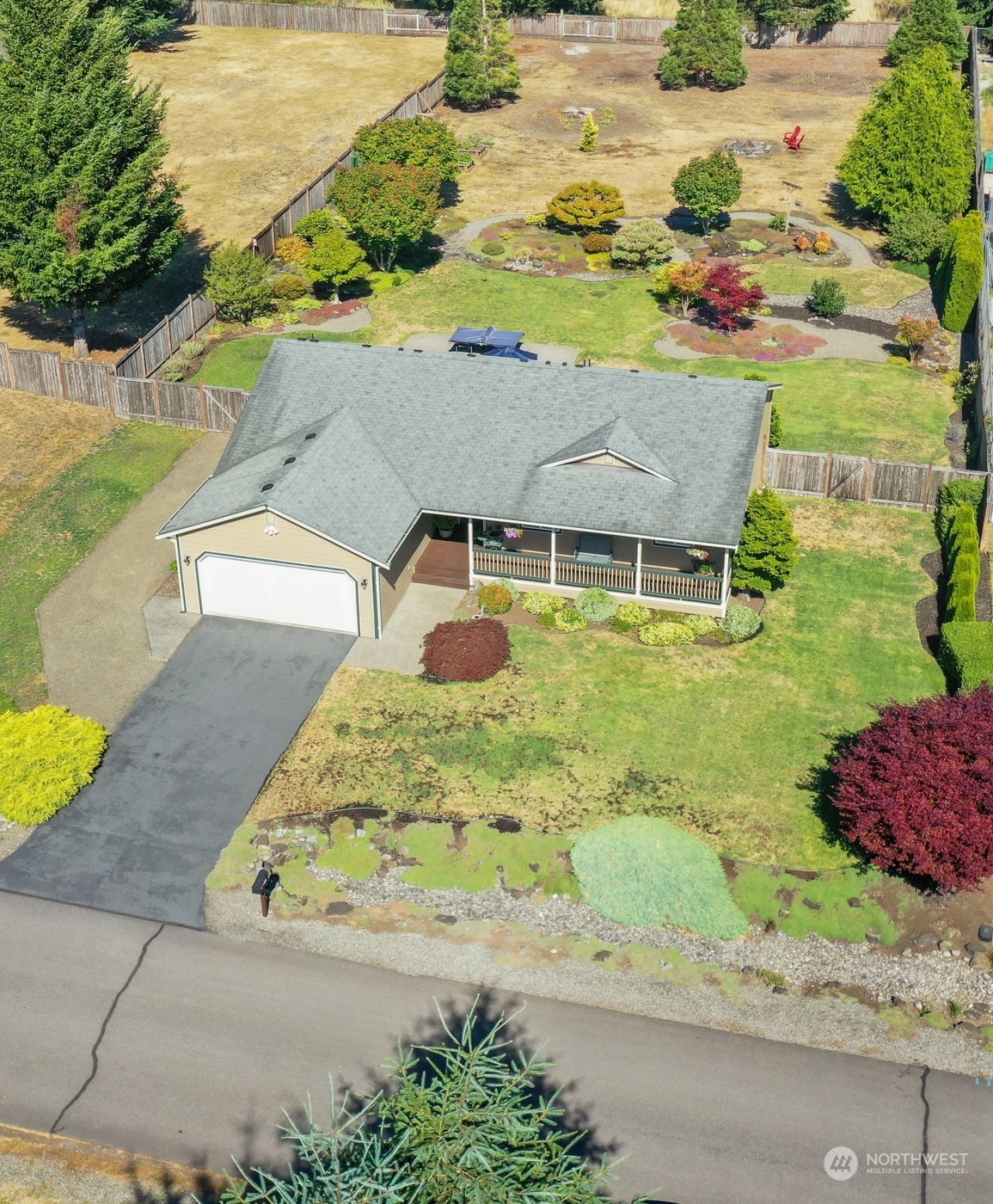 17330 Privet Court Southwest Rochester, WA 98579 - Photo 9 of 25 an aerial view of residential houses with outdoor space